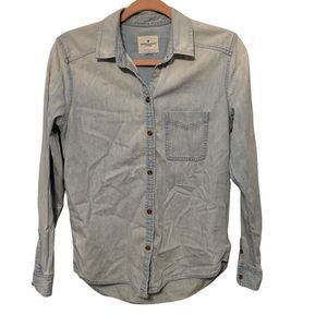 american eagle button up